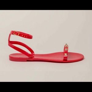 NWT LILIANA RED JELLY SANDALS (Ankle Strap)